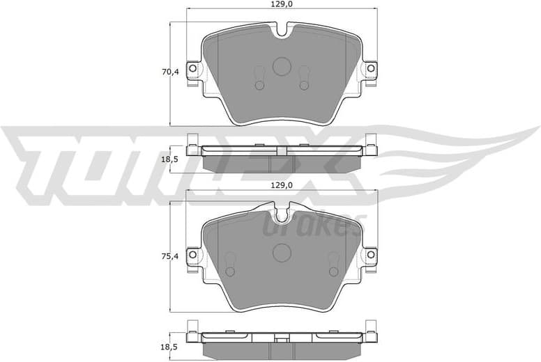 Brake Pad Set, disc brake TX 18-43