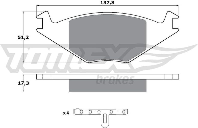 Brake Pad Set, disc brake TX 10-15