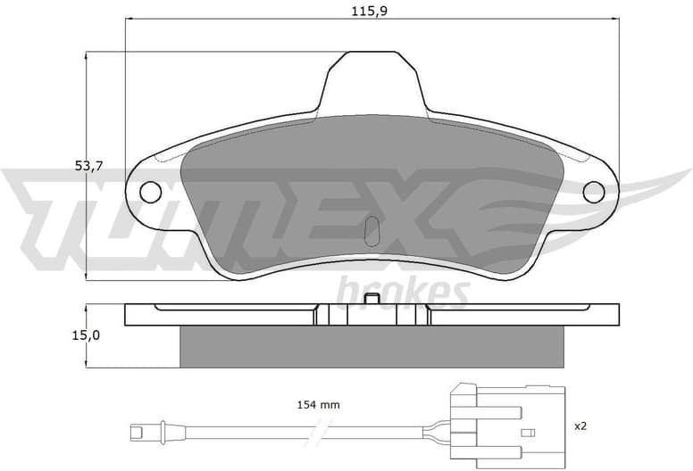 Brake Pad Set, disc brake TX 11-201