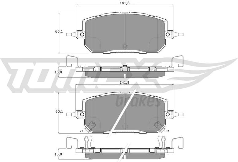 Brake Pad Set, disc brake TX 60-28