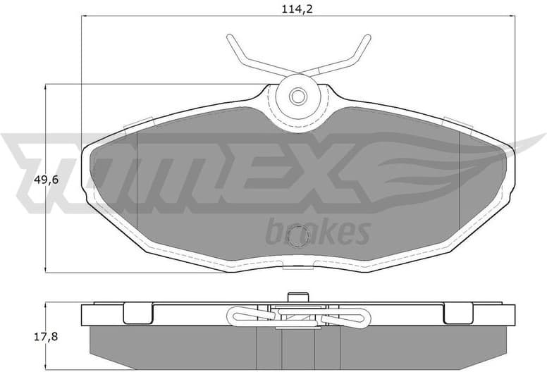 Brake Pad Set, disc brake TX 19-54