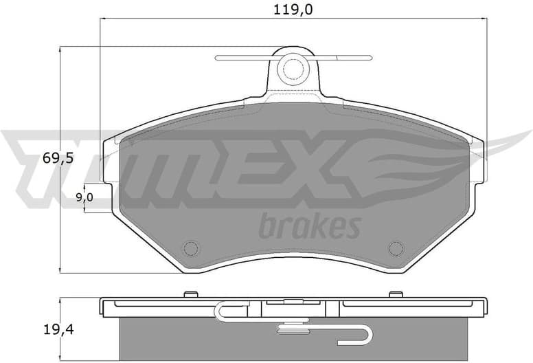 Brake Pad Set, disc brake TX 13-12