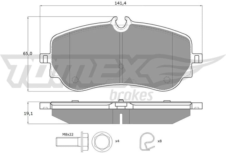 Brake Pad Set, disc brake TX 19-14