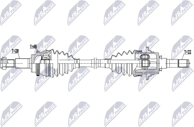 Drive Shaft NPW-MZ-127