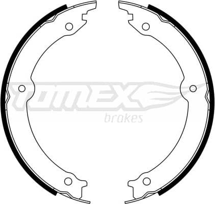 Brake Shoe Set, parking brake TX 23-33