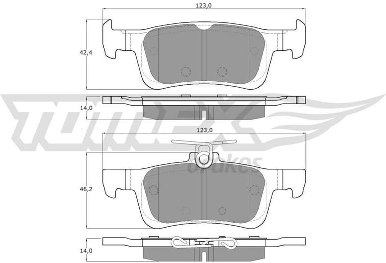 Brake Pad Set, disc brake TX 17-021