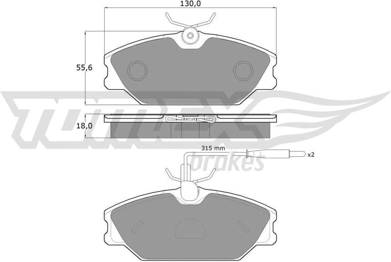 Brake Pad Set, disc brake TX 10-76