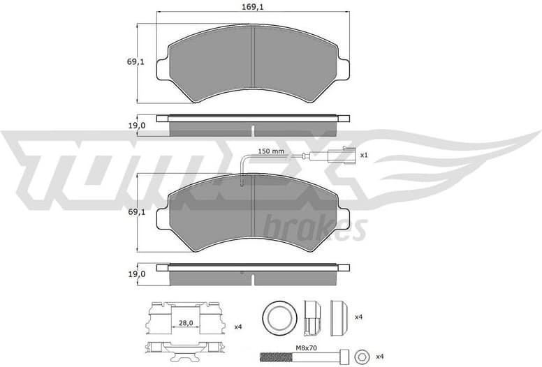 Brake Pad Set, disc brake TX 14-40