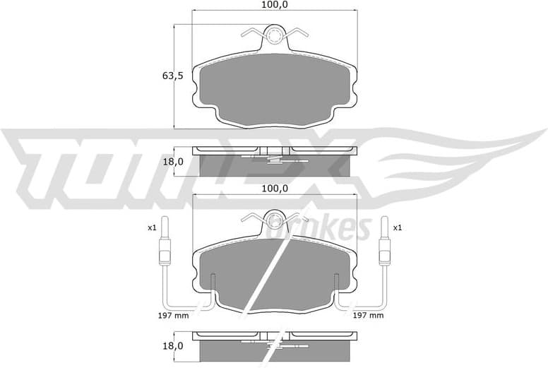 Brake Pad Set, disc brake TX 10-48