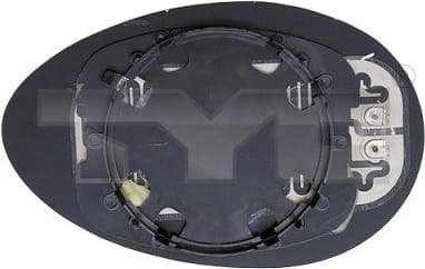 Mirror Glass, exterior mirror 301-0036-1