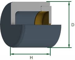 Piston, brake caliper P605006