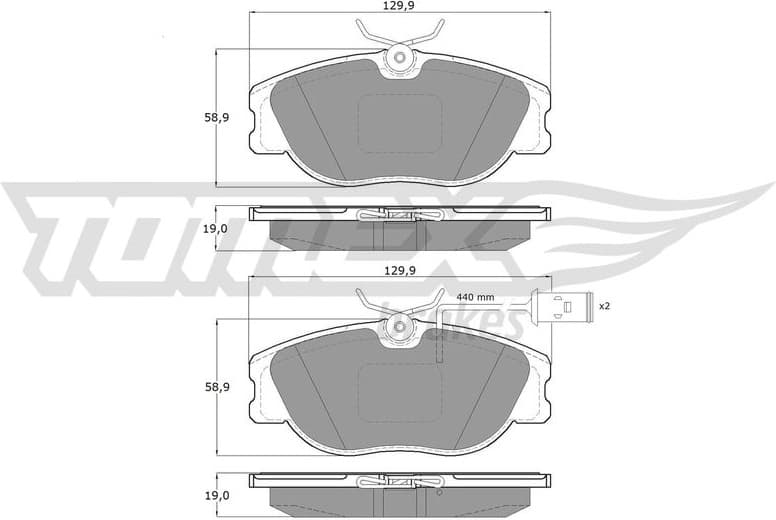 Brake Pad Set, disc brake TX 12-441