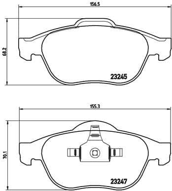 Brake Pad Set, disc brake PRIME LINE P68030