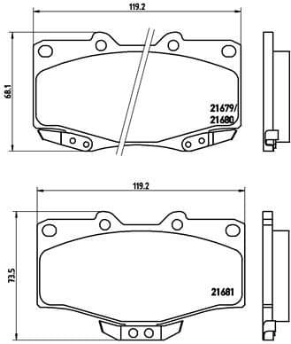 Brake Pad Set, disc brake PRIME LINE P83009