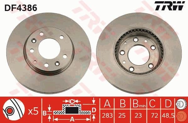 Brake Disc DF4386