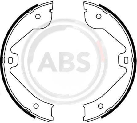 Brake Shoe Set, parking brake 9177