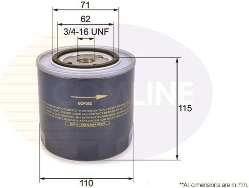 Filter oil EOF052 - image 2