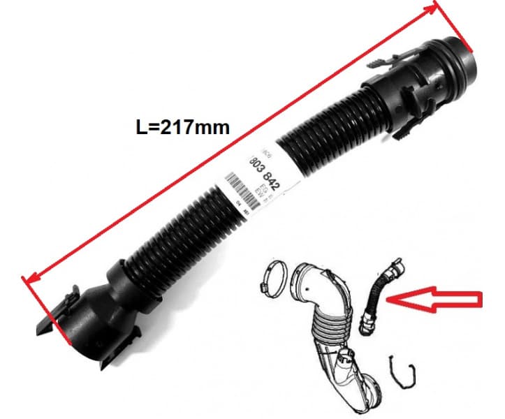 Breather hose pipe 13717803842
