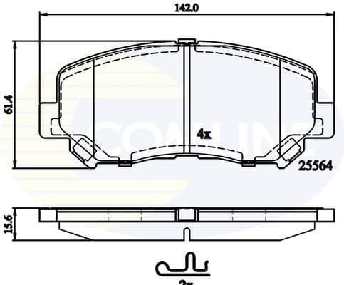 Brake pads front CBP32252