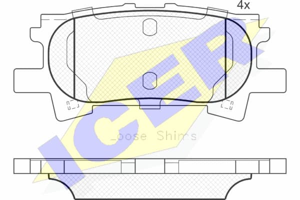 Brake pads rear 181751 - image 2