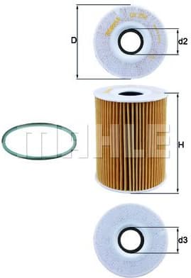 Filter oil OX254D4
