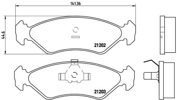 Brake Pad Set, disc brake PRIME LINE P24028
