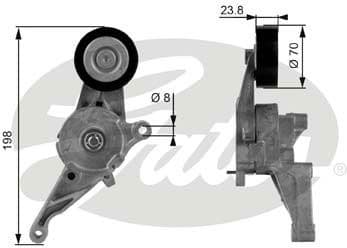 Belt Tensioner, V-ribbed belt DriveAlign™ T38436