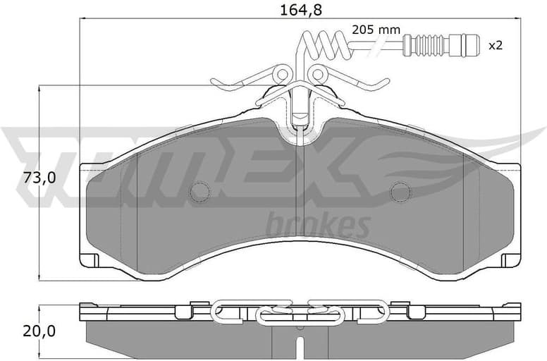 Brake Pad Set, disc brake TX 11-481