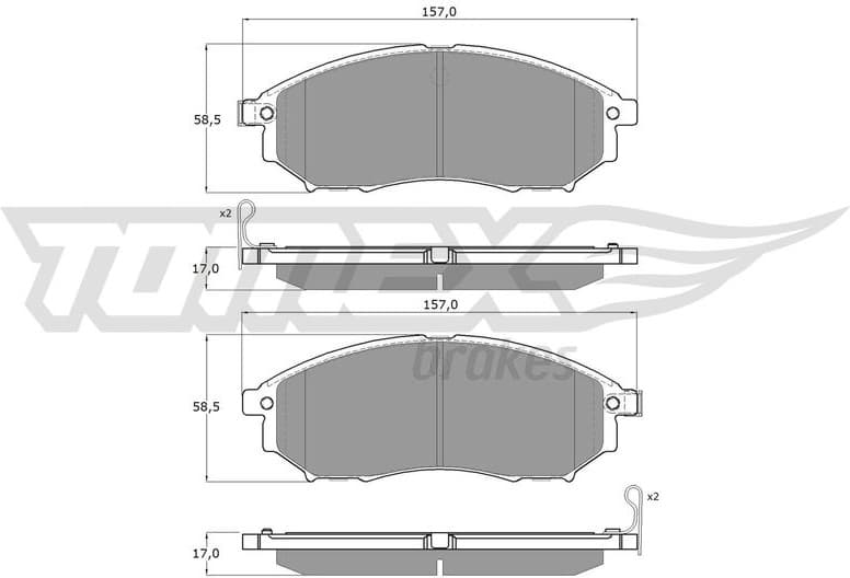 Brake Pad Set, disc brake TX 19-27