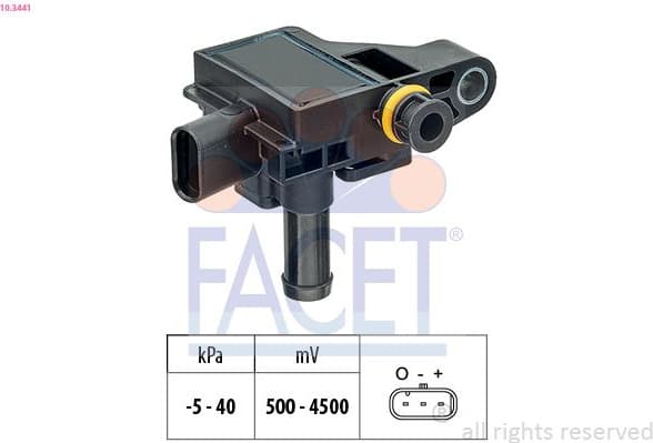 Sensor, exhaust pressure OE Equivalent 10.3441