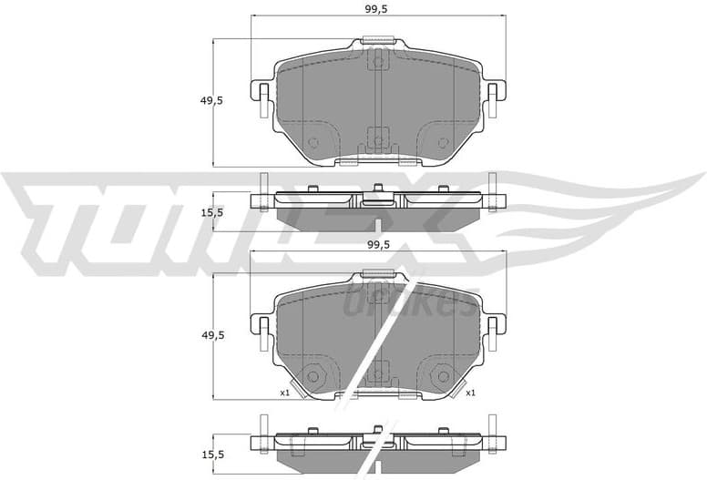Brake Pad Set, disc brake TX 19-84