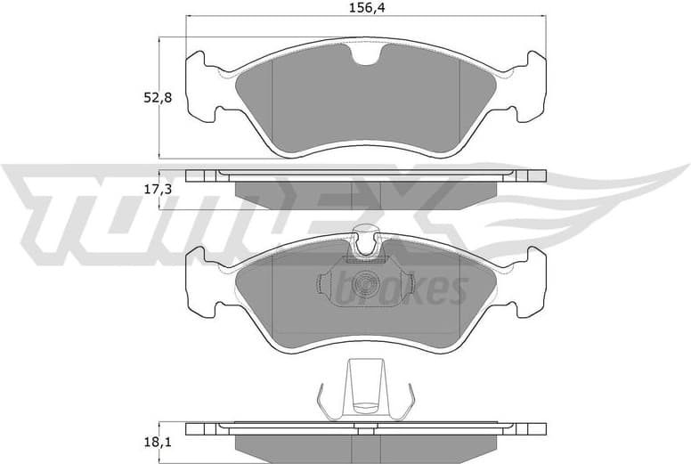 Brake Pad Set, disc brake TX 12-98