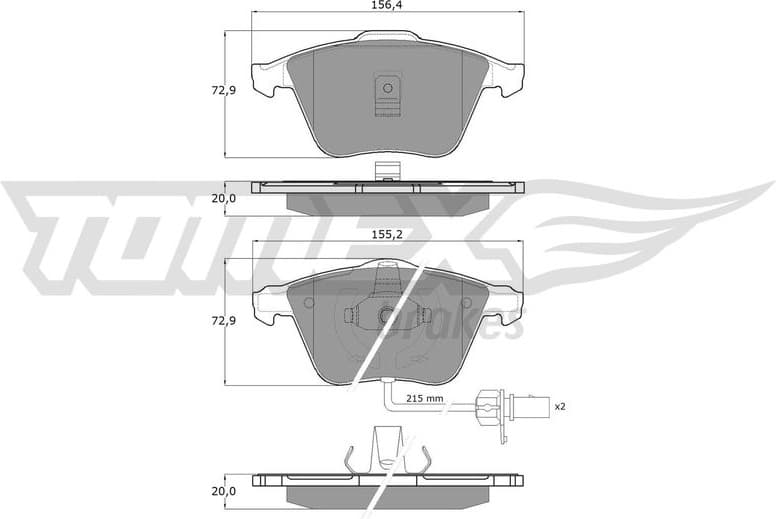 Brake Pad Set, disc brake TX 13-14