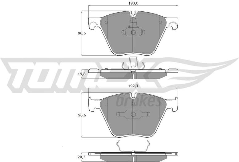 Brake Pad Set, disc brake TX 19-45