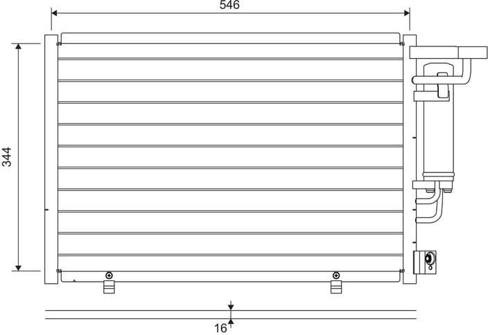 Condenser, air conditioning 822699