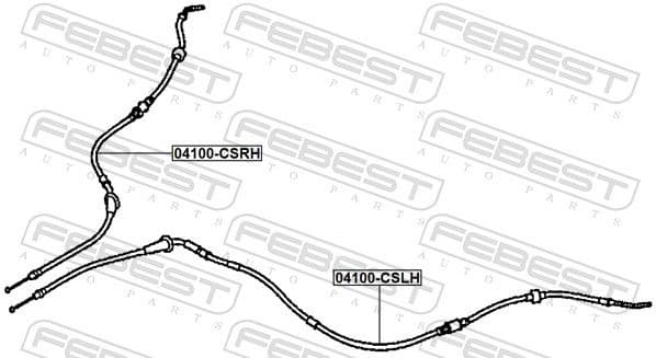 Cable Pull, parking brake 04100-CSLH - image 2