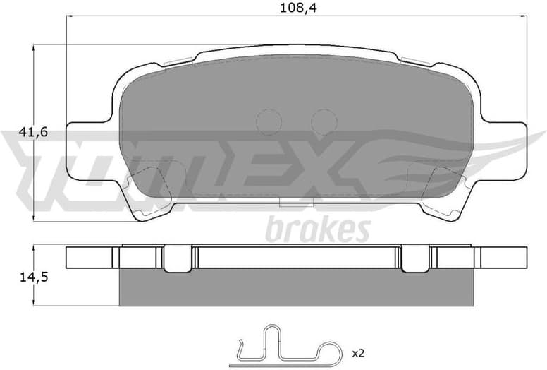 Brake Pad Set, disc brake TX 15-46