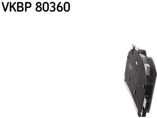 Brake Pad Set, disc brake VKBP80360 - image 5