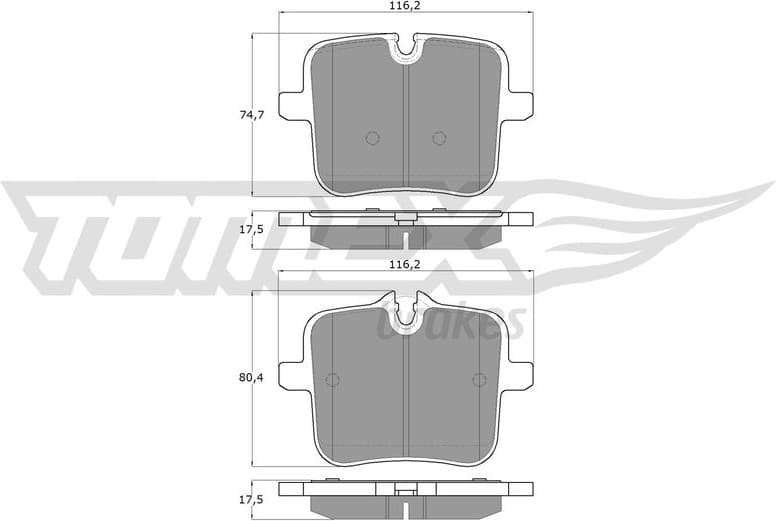 Brake Pad Set, disc brake TX 60-07