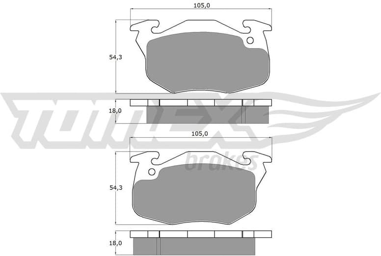 Brake Pad Set, disc brake TX 10-35