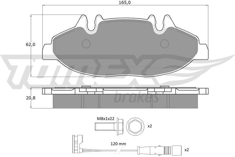 Brake Pad Set, disc brake TX 15-02