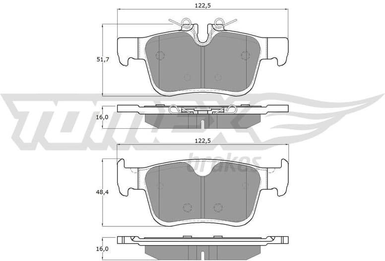 Brake Pad Set, disc brake TX 18-87