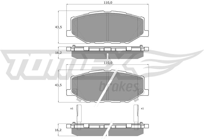 Brake Pad Set, disc brake TX 60-56
