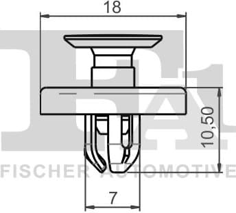 Clip, trim/protection strip 77-30008.5 - image 2