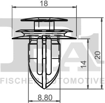 Clip, trim/protection strip 21-40035.5 - image 2