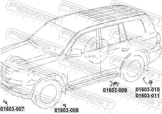 Sensor, headlight levelling 01603-008 - image 2