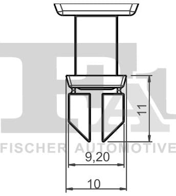 Clip, trim/protection strip 14-40051.5 - image 2