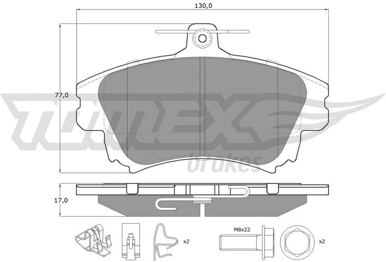 Brake Pad Set, disc brake TX 14-03