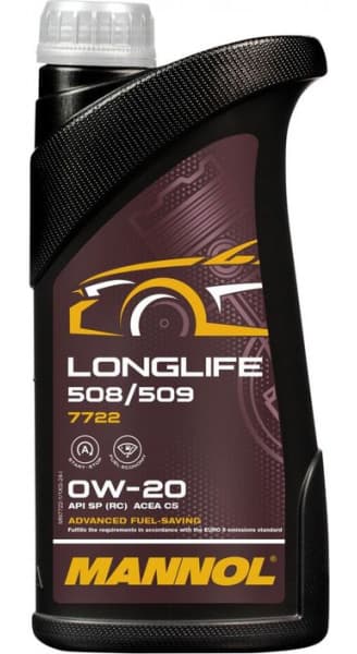Engine Oil MANNOL 7722 Longlife 508/509 0W-20 MN7722-1