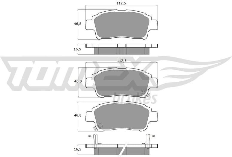 Brake Pad Set, disc brake TX 13-87
